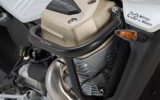 Sturzbügel. Schwarz. Moto Guzzi V100 Mandello/S, Stelvio. - Bild 5 Sturzbügel. Schwarz. Moto Guzzi V100 Mandello/S, Stelvio. - Bild 5