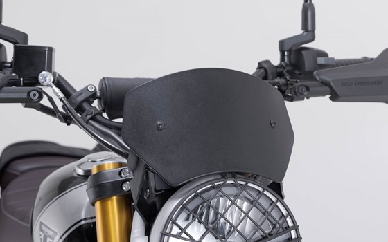 Windschild. Schwarz. Triumph Scrambler 400 X (23-). - Bild 2