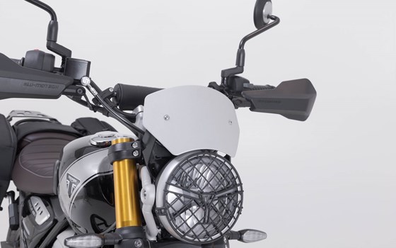 Windschild. Silbern. Triumph Scrambler 400 X (23-). - Bild 1