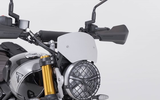 Windschild. Silbern. Triumph Scrambler 400 X (23-). - Bild 2