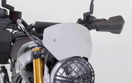 Windschild. Silbern. Triumph Scrambler 400 X (23-). - Bild 4