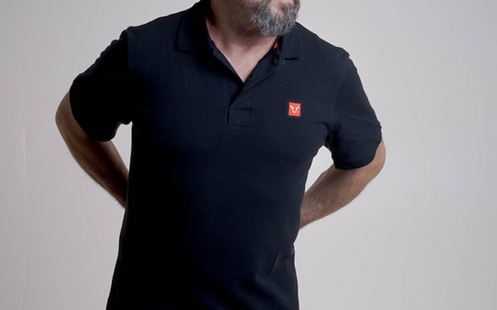 Polo-Shirt. Core Line. Schwarz. Herren. Größe 4XL. - Bild 1
