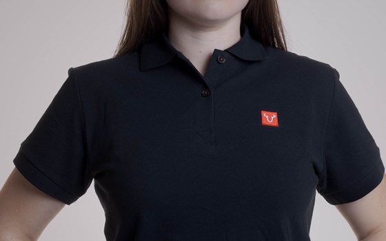 Polo-Shirt. Core Line. Schwarz. Damen. Größe XXL. - Bild 2