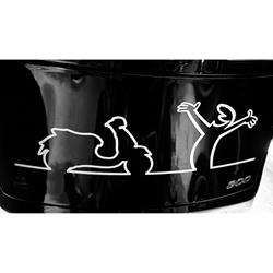 Aufkleber mit Motiv Vespa GTS Motorroller