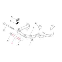 Bolzen PIAGGIO, Hauptständer für Vespa GTS/GTV 300ccm HPE (`18-)