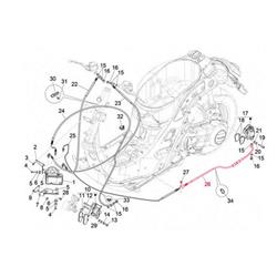 Bremsleitung PIAGGIO, für Bremse hinten hintere für Vespa GTS/GTS Super 125/300ccm (2023-)