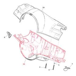 Lenkerverkleidung PIAGGIO, unten für Vespa Sprint 50-150ccm