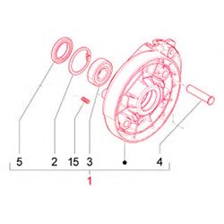 Getriebedeckel PIAGGIO für Vespa Primavera/Sprint 50ccm 3V 4T iGet