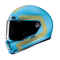 Helm HJC V10, blau, Gr. L, 58-59 cm Integralhelm