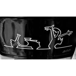 Aufkleber mit Motiv Vespa Faro Basso Motorroller