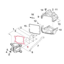 Ventildeckeldichtung PIAGGIO, 832153 für Vespa LX/S 50ccm 4T AC, 2-Ventil