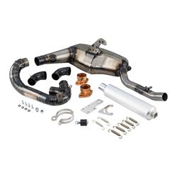 Rennauspuff SCOOTERTHEFERO Chimera Straight, Stahl für Lambretta 125 LI/LIS/DL/GP/150 LI/LIS/SX/DL/GP/175 TV 2°-3°/200 TV/SX/DL/GP