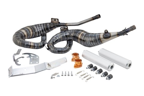 Marke: SCOOTERTHEFERO-CHIMERA Artikelname: Rennauspuff SCOOTERTHEFERO Chimera Expansion 2 in 2, Stahl für Lambretta 125 LI/LIS/DL/GP/150 LI/LIS/SX/DL/GP/175 TV 2°-3°/200 TV/SX/DL/GP