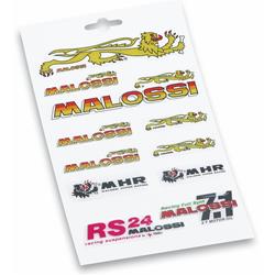 Aufkleberset MALOSSI Logo, 3D Plast
