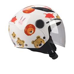 Kinderhelm BHR 838 Kid ANIMAL, weiß, Gr. S, 47-48cm Jethelm