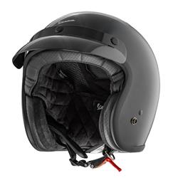 Helm PIAGGIO Vespa Versilia, schwarz glänzend, Gr. M, 57-58cm Jethelm
