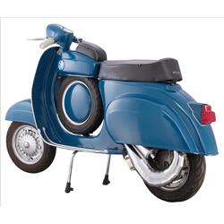 Rennauspuff, Stahl verchromt, Farbe (ESD): silber für Vespa 90/R/SS/100/125 VMA1T