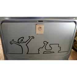 Aufkleber mit Motiv Vespa Motorroller