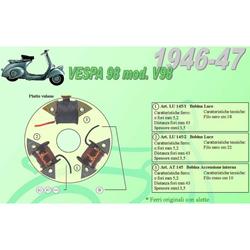 Speisespule Lichtmaschine CEAB 1° Lichtspule, 669 - LU145/1 für Vespa 98 1946->1947