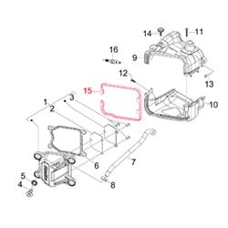 Dichtung Zylinderhaube PIAGGIO, 969334 für Vespa ET4/LX/S 50ccm 4T AC, 2-Ventil