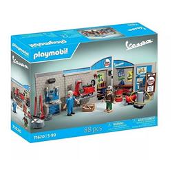 Modell PLAYMOBIL 60s Vespa Garage 71620 Vespa Sprint Veloce 150 1969 mit Werkstatt rot