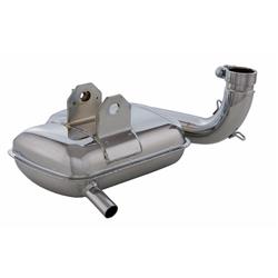 Rennauspuff SIP ROAD 2.0 0211 - 0254, Stahl chrom für Vespa 125 VNA-TS/150 VBA-Sprint/PX80-150/PE/Lusso