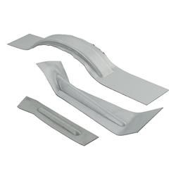 Reparaturblech, Seitendeckel links/rechts, hinten unten für Vespa 50-125/PV/ET3