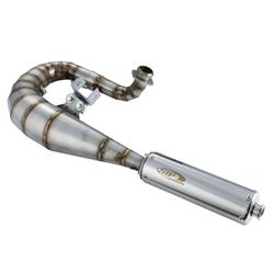 Rennauspuff SIP PERFORMANCE MUSTANG Design by NORDSPEED, Edelstahl unlackiert, Dämpfer: Edelstahl Farbe (ESD): silber für Vespa T5