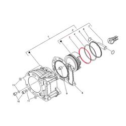 Kolbenring PIAGGIO, oben 1A011379 für Vespa GTS/GTS Super/GTV 300ccm HPE (`18-), passt auch für PIAGGIO HPE 300ccm 4T LC i.e.