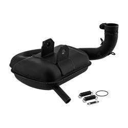 Rennauspuff SIP ROAD 3.1, Stahl schwarz für Vespa 125 VNA-TS/150 VBA-Sprint/PX80-150/PE/Lusso