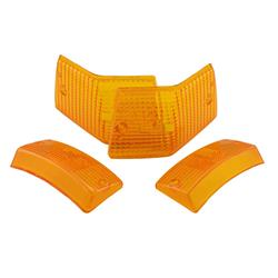 Blinkerglas Kit vorne & hinten für Vespa PX80-200/PE/Lusso/T5