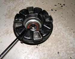 Kettenradaufnahme mit Ruckdämpfer