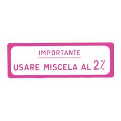 Aufkleber mit Motiv Usare Miscela al 2% für Vespa 125 VNB/150 VBA/VBB/GL