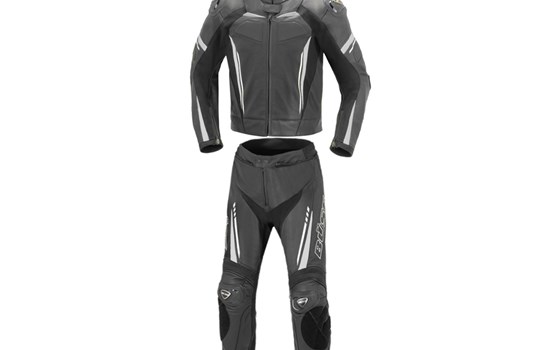 BÜSE Lederkombi Imola schwarz/ weiß 2-tlg. - Bild 1