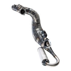 Rennauspuff BFA/FRT 150ccm, Stahl klarlackiert, Farbe (ESD): silber für Vespa 90/R/SS/100/125/PV/ET3