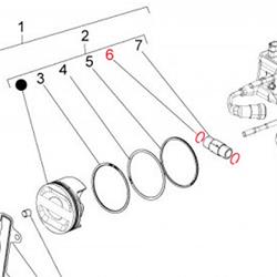 Kolbenbolzenclip PIAGGIO für PIAGGIO Beverly/MP3/X10 350ccm 4T LC