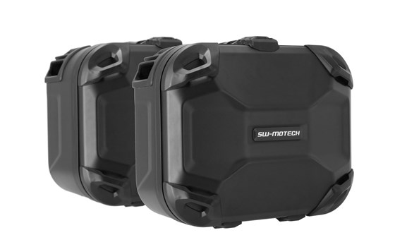 DUSC Hartschalenkoffer-System. Schwarz. 33/41 l. Moto Guzzi V85 TT/ Strada (24-). - Bild 1