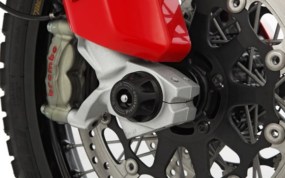 Achs-Schutzpads DOUBLESHOCK DesertX Rally - schwarz - vorne - Bild 2