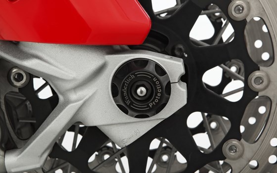 Achs-Schutzpads DOUBLESHOCK DesertX Rally - schwarz - vorne - Bild 3