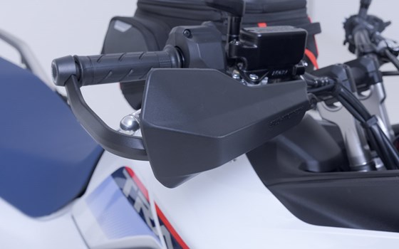 Sport Handprotektoren-Kit. Schwarz. Für 22 mm Lenker. 1-Punkt Befestigung. - Bild 4