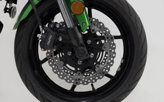 Sturzpad-Kit für Vorderachse. Schwarz. Kawasaki Versys 650 (07-09) / (14-). - Bild 2