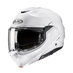 Helm HJC F100, weiß glänzend, Gr. XXL, 62-63 cm Modularhelm