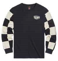 HARKER BLK/BNE L/SLV TOP-XXL
