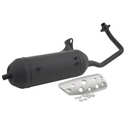 Rennauspuff TECNIGAS SilentPro für PIAGGIO Fly/Liberty/Zip II 50ccm, 4T AC, 2-Ventil