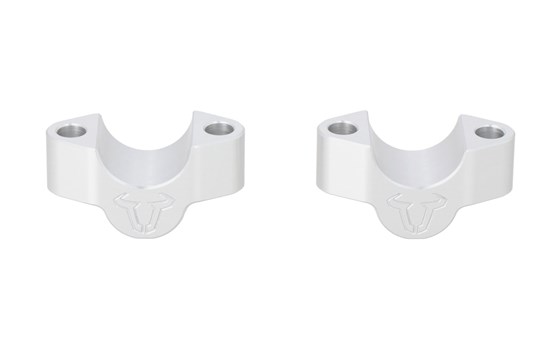 Lenkererhöhung. H=20 mm. Silbern. Triumph Tiger 900 GT/Rally Pro. - Bild 1