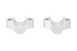 Lenkererhöhung. H=20 mm. Silbern. Triumph Tiger 900 GT/Rally Pro.