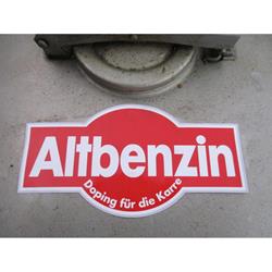 Aufkleber mit Motiv "Altbenzin"