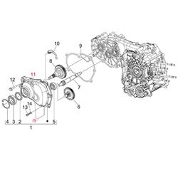 Schraube Getriebedeckel M8x40 mm, Sechskant, PIAGGIO für PIAGGIO Leader/Quasar 125-300ccm 4T AC/LC