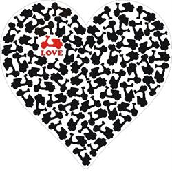 Aufkleber mit Motiv "Love"