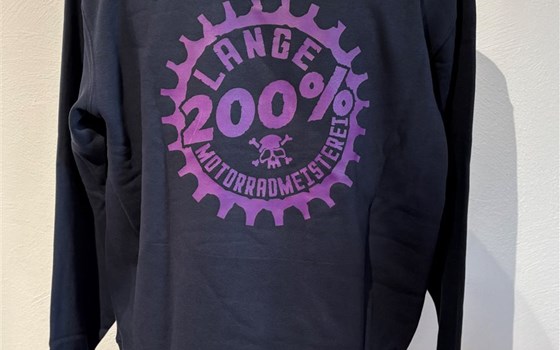 Hoodie  - Navi blue mit Print in Lila - Bild 4